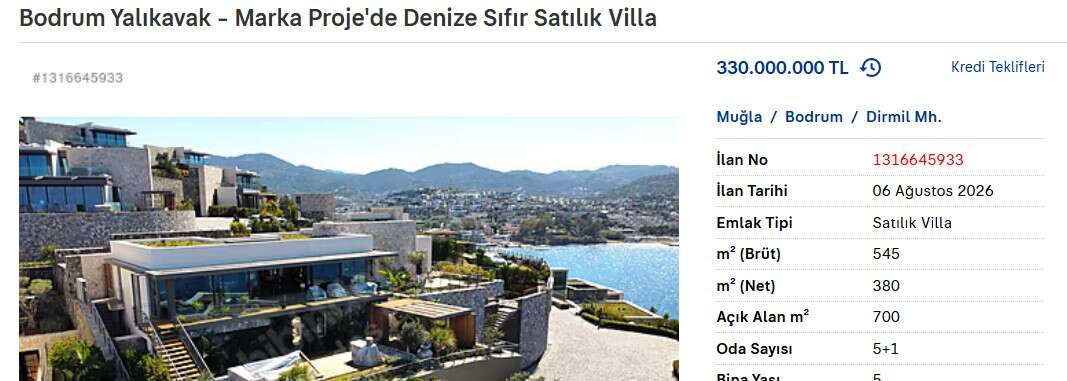 Turizm Cennetleri Bodrum ve Antalya'daki Lüks Villalar da Zirve Yarışında 6